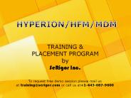 HYPERION Training and Placement Program