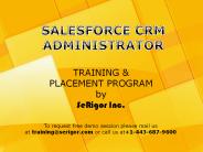 Salesforce CRM Training and Placement Program