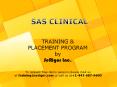 SAS Clinical Training and Placement Program PowerPoint PPT Presentation