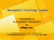SOAP(UI) training and Placement Program