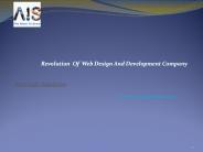 Revolution  Of  Web Design And Development Company
