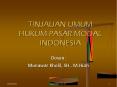 TINJAUAN UMUM HUKUM PASAR MODAL INDONESIA PowerPoint PPT Presentation