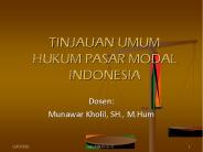 TINJAUAN UMUM HUKUM PASAR MODAL INDONESIA