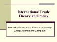International Trade Theory and Policy PowerPoint PPT Presentation