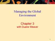 Chapter 3 with Duane Weaver