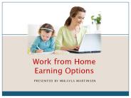 Work from Home Earning Options