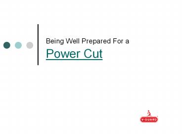 Being Well Prepared For A Power Cut