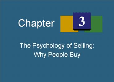 Fundamentals of Selling