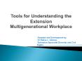 Tools for Understanding the Extension Multigenerational Workplace PowerPoint PPT Presentation