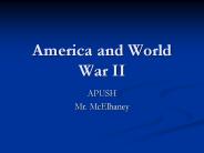 America and World War II
