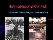 Ethnic/National Conflict