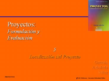 Proyectos: Formulaci