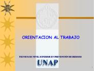 ORIENTACION AL TRABAJO