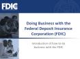 Introduction of how to do business with the FDIC PowerPoint PPT Presentation