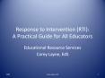 Response to Intervention (RTI): A Practical Guide for All Educators PowerPoint PPT Presentation