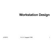 Workstation Design