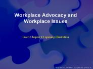 Workplace Advocacy and Workplace Issues