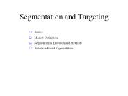Segmentation and Targeting