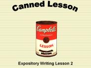 Expository Writing Lesson 2