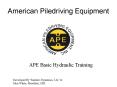American Piledriving Equipment PowerPoint PPT Presentation