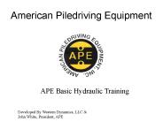 American Piledriving Equipment