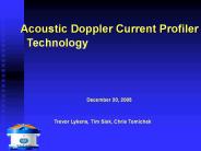 Internal ADCP Lunchtime Presentation