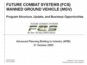 Advanced Planning Briefing to Industry (APBI)