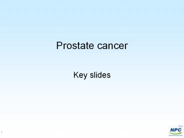 Prostate cancer