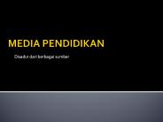 MEDIA PENDIDIKAN