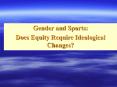Gender and Sports PowerPoint PPT Presentation