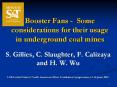 Booster Fans - Some considerations for their usage in underground coal mines PowerPoint PPT Presentation