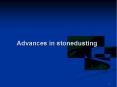 Advances in stonedusting PowerPoint PPT Presentation