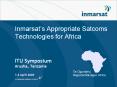 Inmarsat’s Appropriate Satcoms Technologies for Africa PowerPoint PPT Presentation