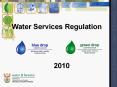 Water Services Regulation PowerPoint PPT Presentation