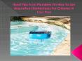 Great Tips From Plumbers On How To Use Alternative Disinfectants For Chlorine in Your Pool PowerPoint PPT Presentation