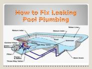 How to Fix Leaking Pool Plumbing