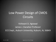 Low Power Design of CMOS Circuits