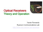 Optical Receivers Theory and Operation