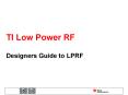 TI Low Power RF PowerPoint PPT Presentation