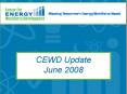 CEWD Update PowerPoint PPT Presentation