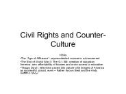 Civil Rights and Counter-Culture