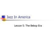 Jazz In America
