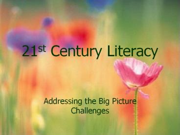 21st Century Literacy