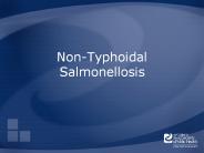 Non-Typhoidal Salmonellosis