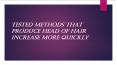 make hair grow faster PowerPoint PPT Presentation