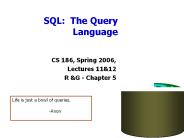 SQL: The Query Language