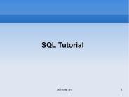 PPT – SQL Tutorial PowerPoint presentation | free to download - id ...