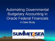 Automating Governmental Budgetary Accounting in Oracle Federal Financials