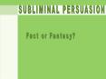 Subliminal Influence PPT PowerPoint PPT Presentation