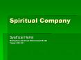 Spiritual Company PowerPoint PPT Presentation